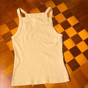 Hollister High Neck Tank Top Tan Size M